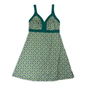 Patagonia Women's Teal and White Activewear Dress Small